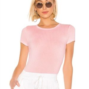 Free People Baby Rib Tee in Light Rose